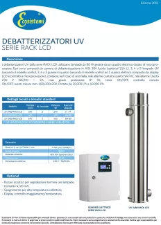 Debatterizzatori UV - SERIE RACK LCD