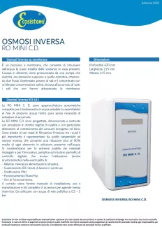 Reverse osmosis - RO MINI C.D.