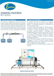 Reverse osmosis - RO SEDICI
